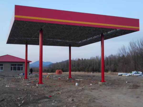 岑溪加油站网架